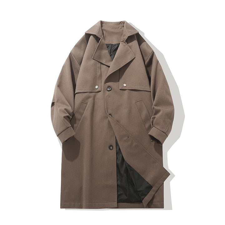 Classic Wool Effect Men's Coat - Kaelor
