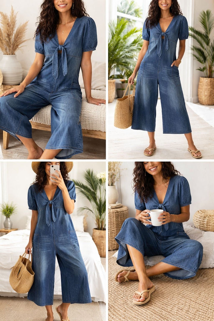 Women's Effortless Denim Jumpsuit