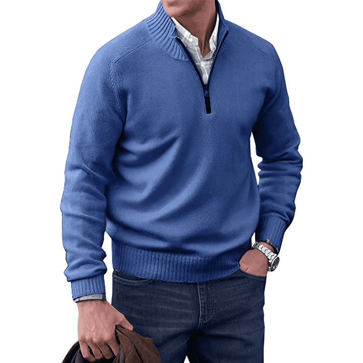 Victor - Zipped Cashmere Sweater for Men