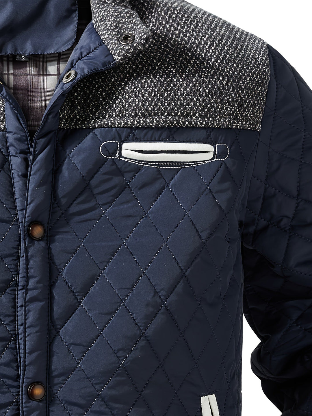 Vincent - Elegant Padded Down Jacket with High Collar