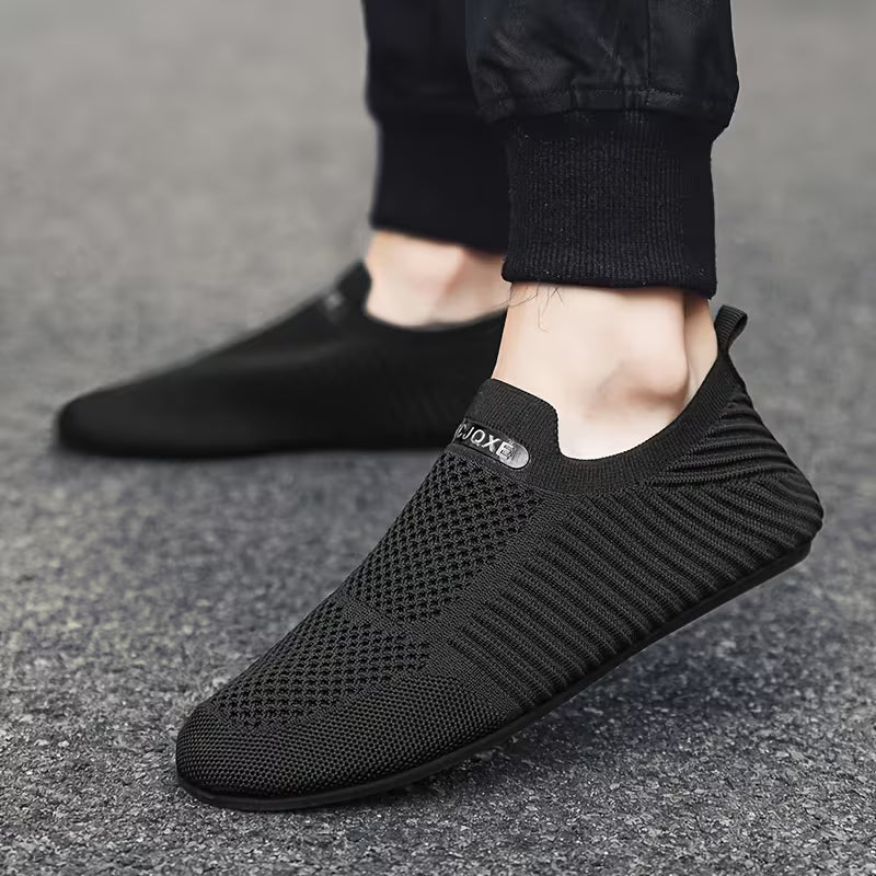 Dawood Breathable Knit Slippers, view 5 - Elena Harper