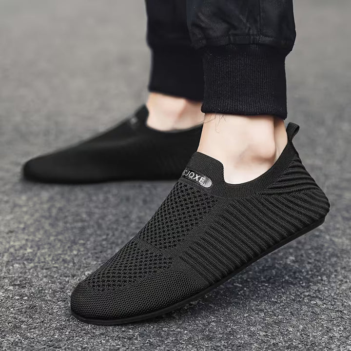 Dawood Breathable Knit Slippers, view 5 - Elena Harper