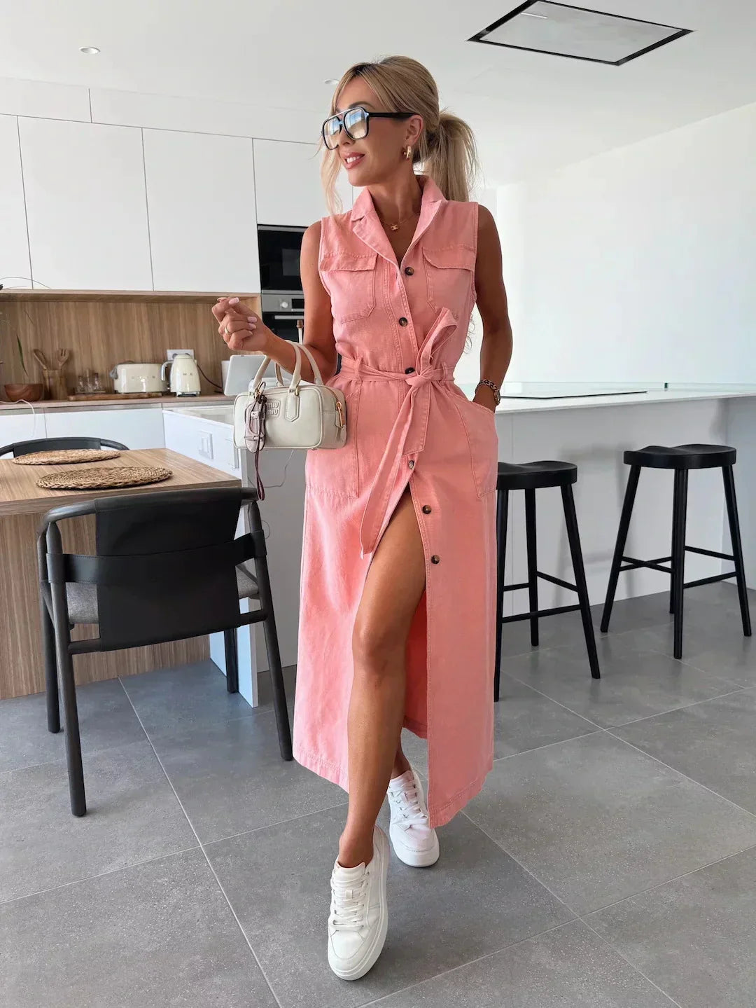 MODERN DENIM DRESS FOR WOMEN