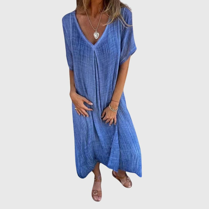 Fiona™  |  Elegant Lightweight V-neck Dress