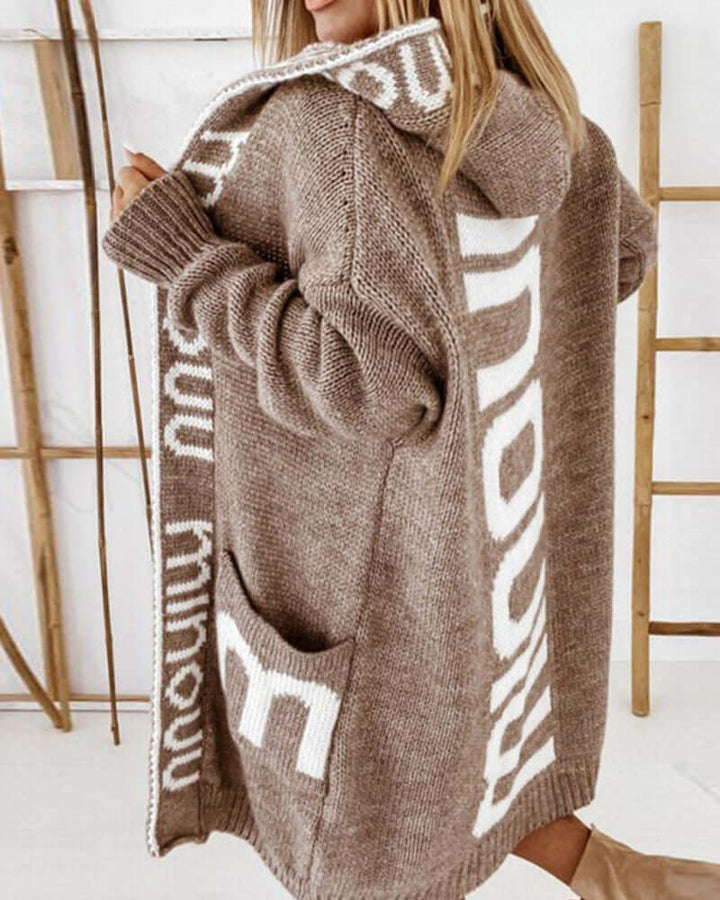 Women's Loose Hooded Cardigan - Elena Harper