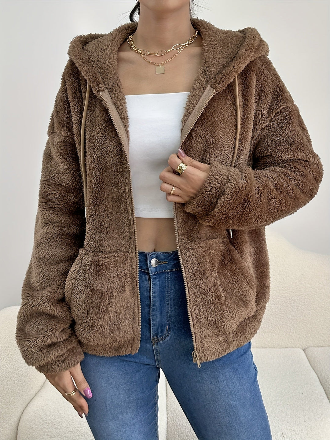 Teddy Jacket Stylish and Warm - Elena Harper