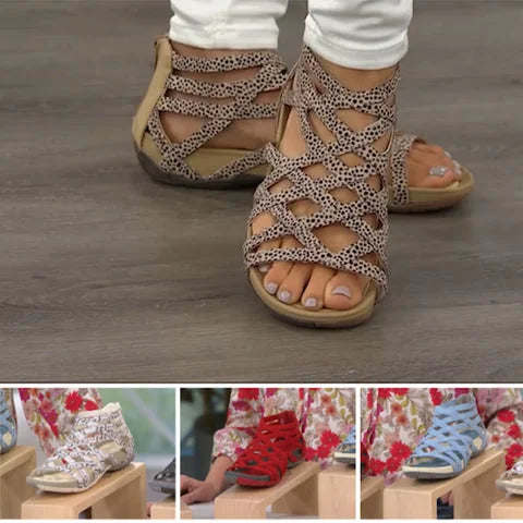 Alicia | Orthopaedic sandals with crossover straps and open design