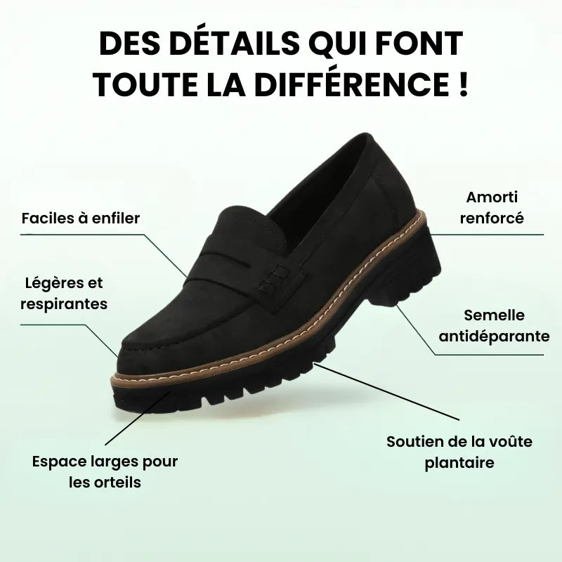 Maélis Elegant moccasins with superior comfort, view 6 - Elena Harper