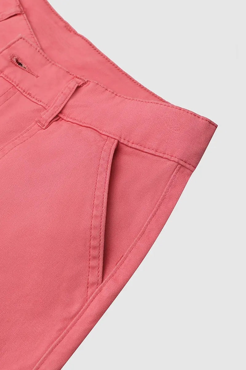 Harper Casual Cargo Pants with Mid-Rise Waist and Pleats - Elena Harper
