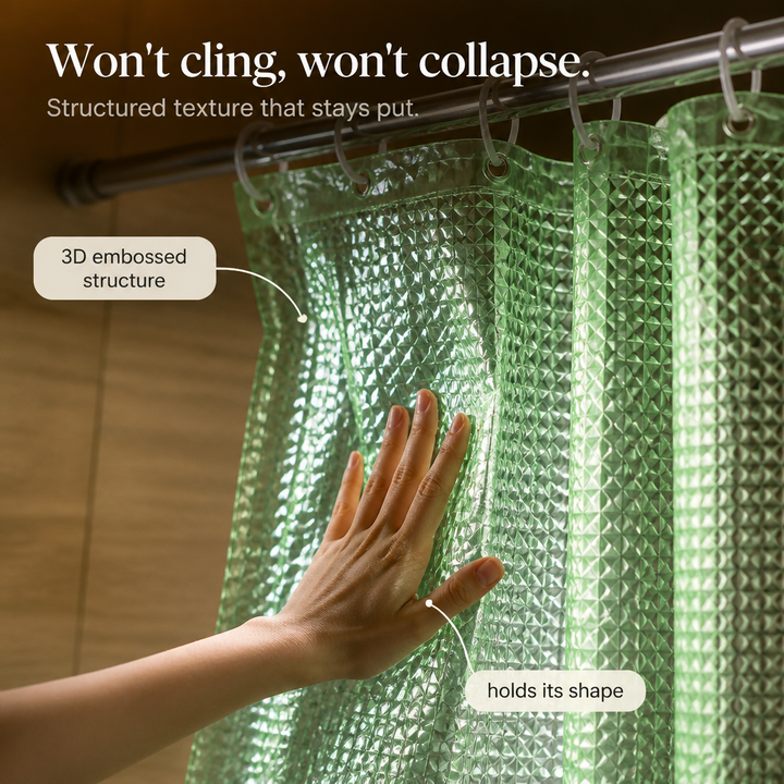 Dryhaven 3D Embossed Shower Curtain - Elena Harper