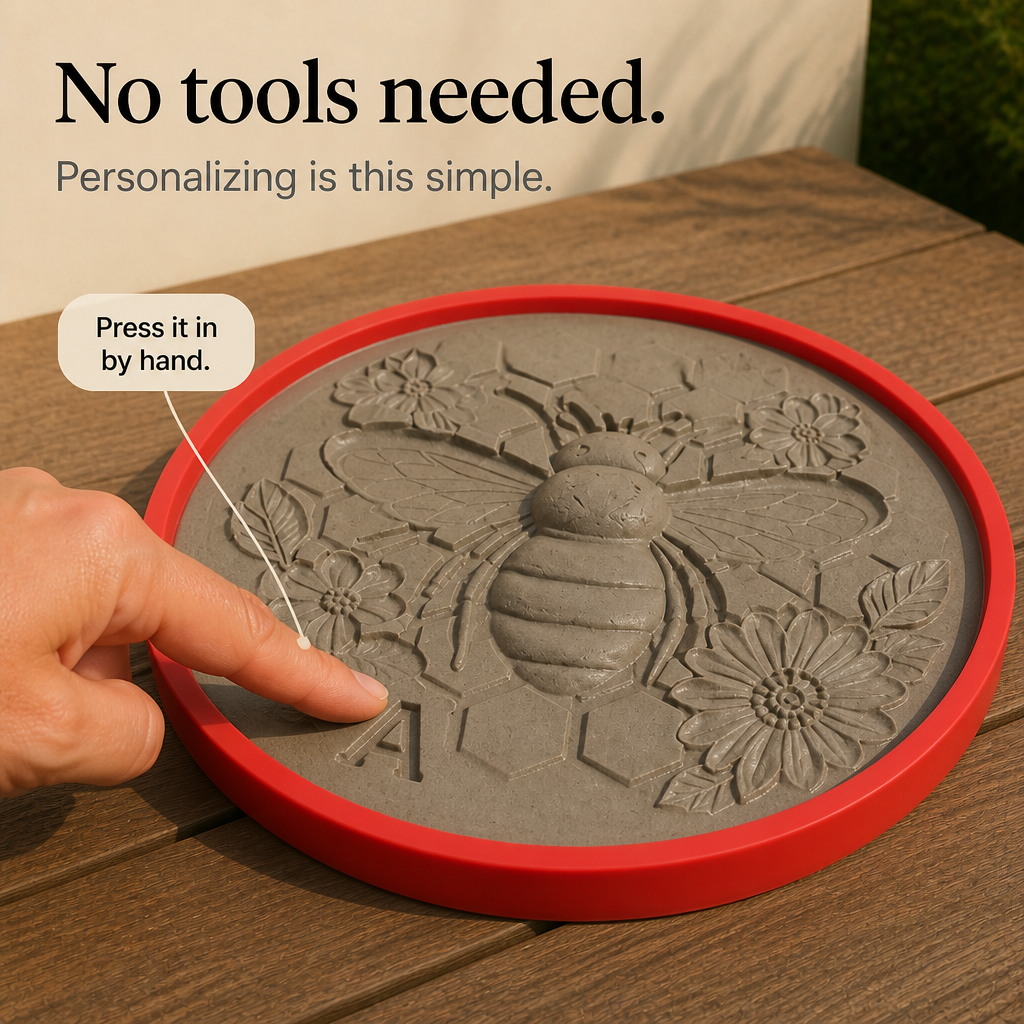Blossomcast Bee Honeycomb Stepping Stone Casting Mold - Elena Harper