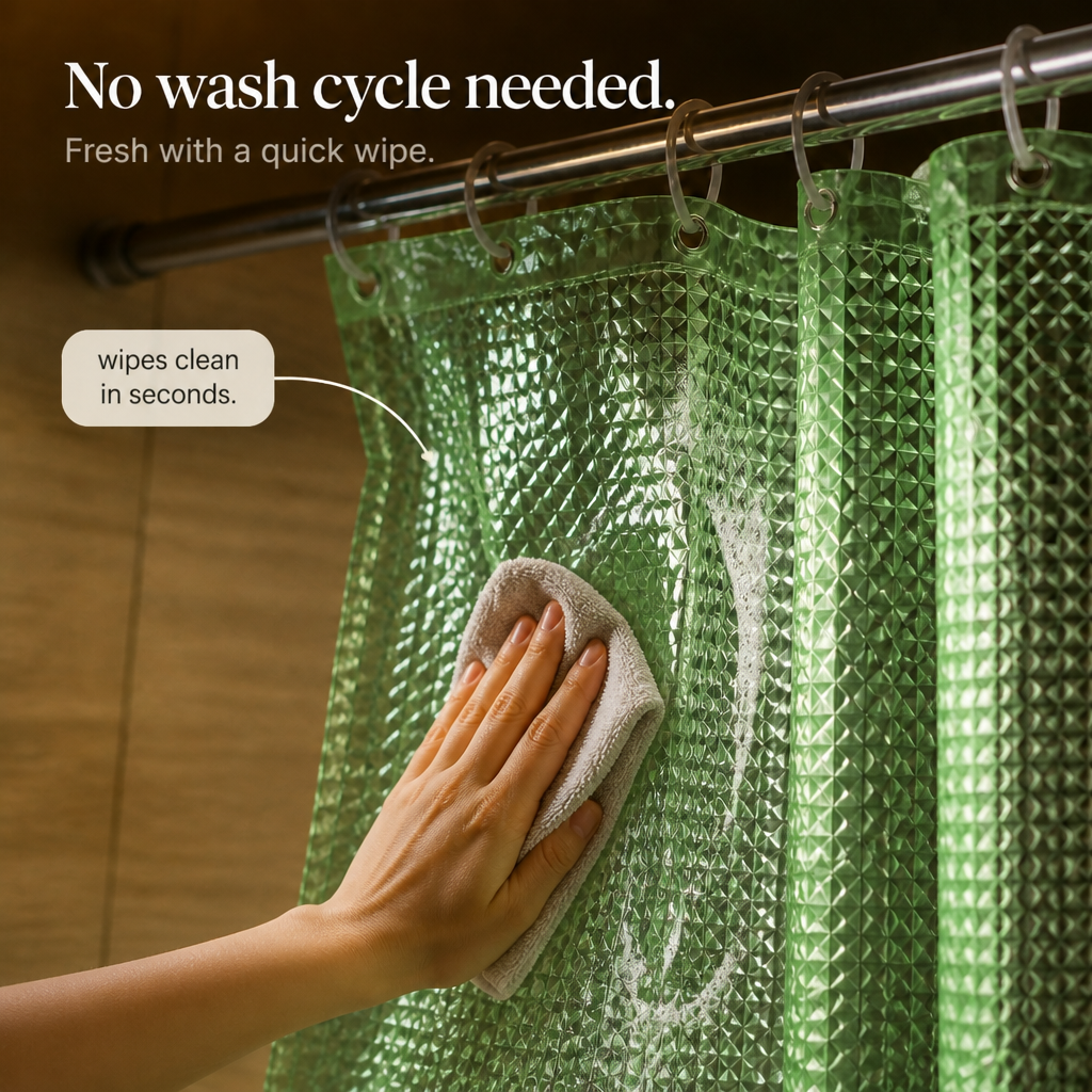 Dryhaven 3D Embossed Shower Curtain - Elena Harper