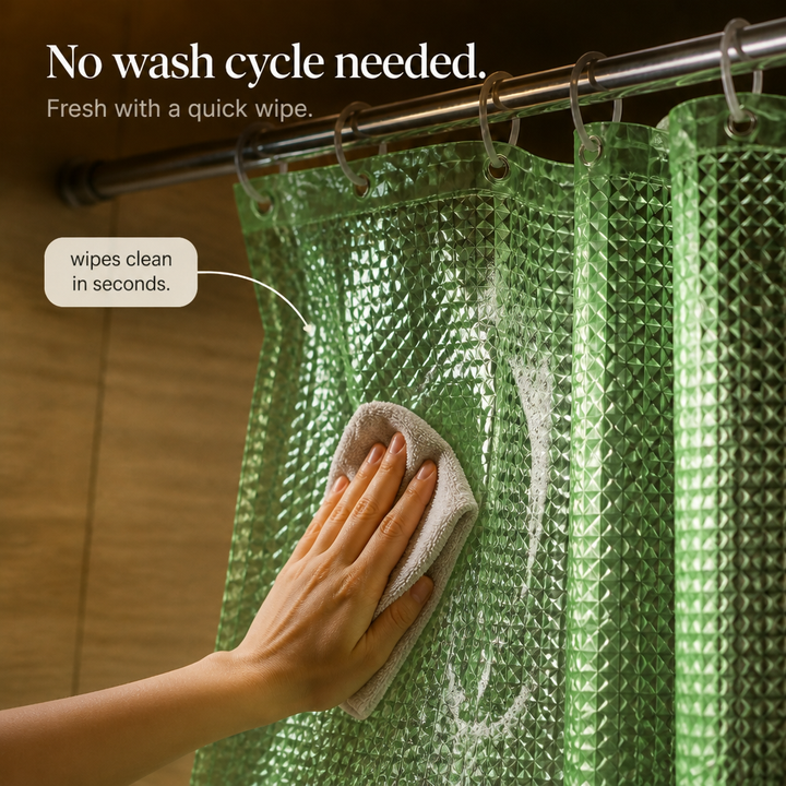Dryhaven 3D Embossed Shower Curtain - Elena Harper