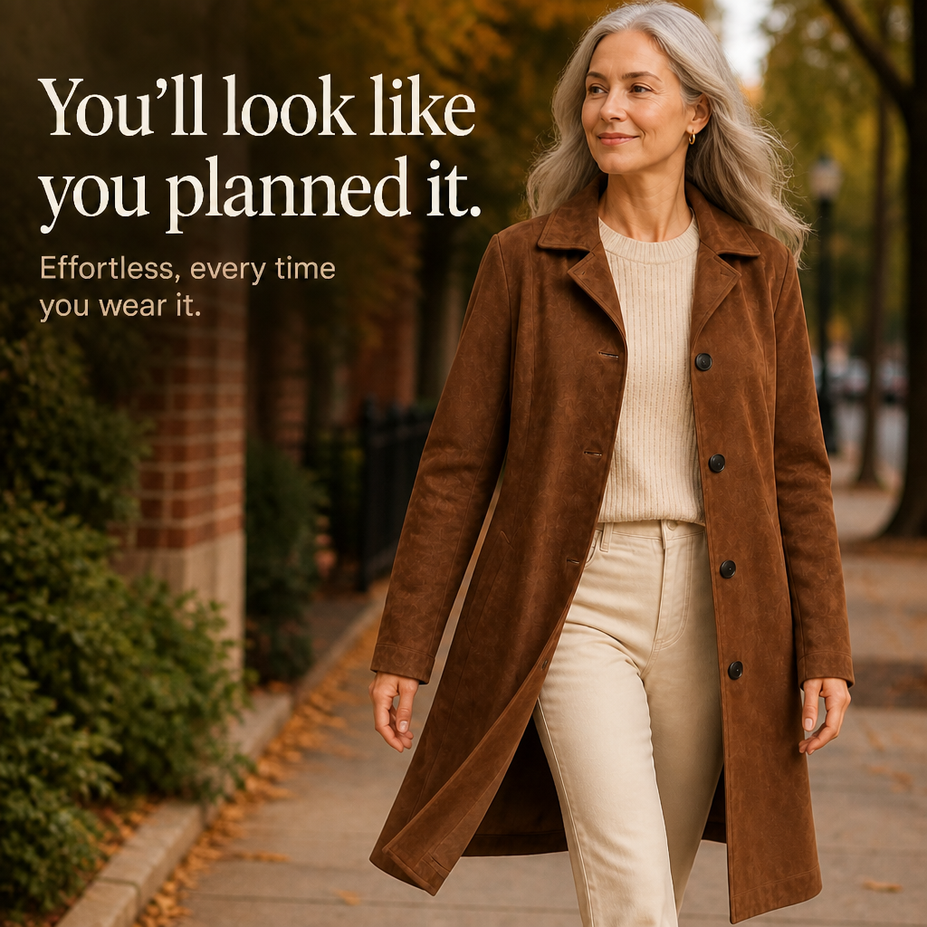 Draperie Suede Trench That Moves With You, Not Around You - Elena Harper