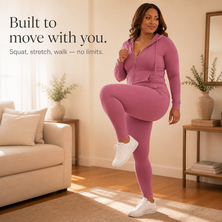 Denimova Faux Patchwork Stretch Tracksuit - Elena Harper