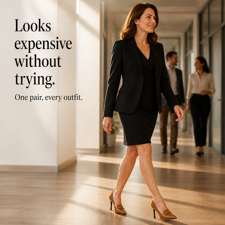 Duvall Poise Pointed-Toe Cushioned Stiletto Pumps - Elena Harper