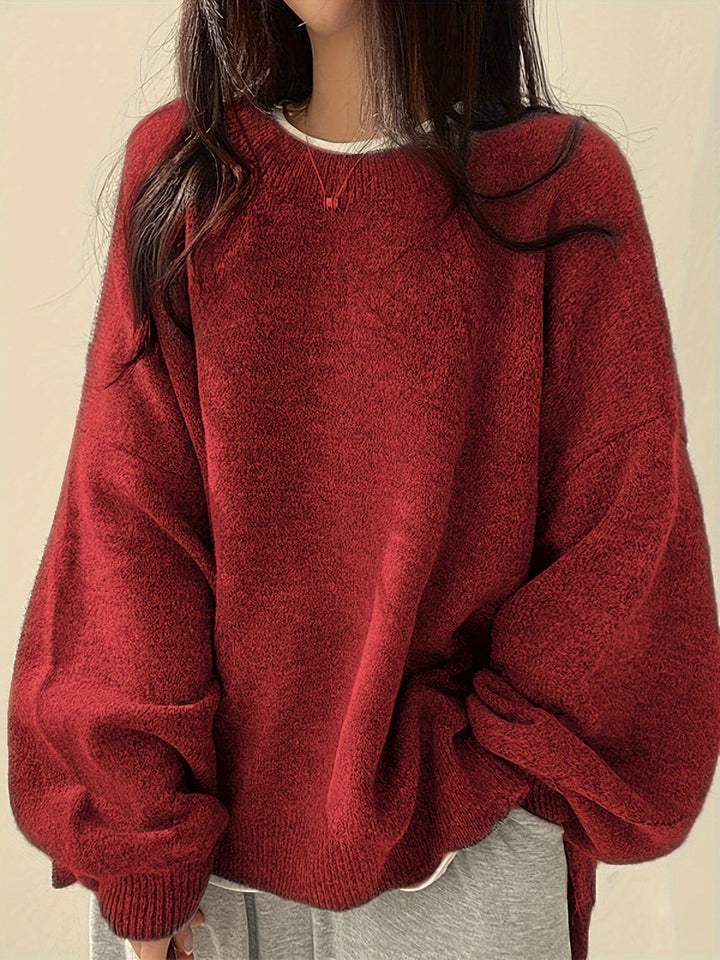 Rachel Relaxed Drop-Shoulder Sweater - Elena Harper