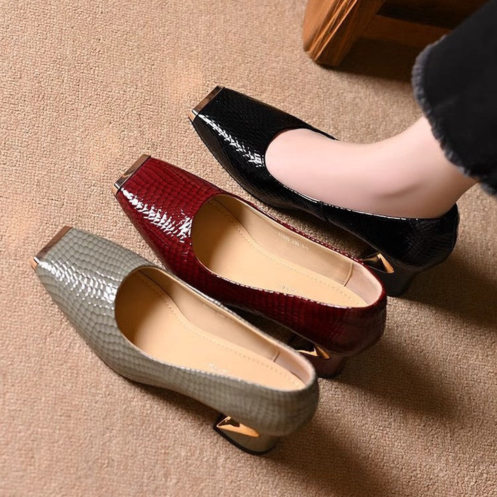 Amaris Classic Block Heel Pumps with Soft Sole, view 4 - Elena Harper