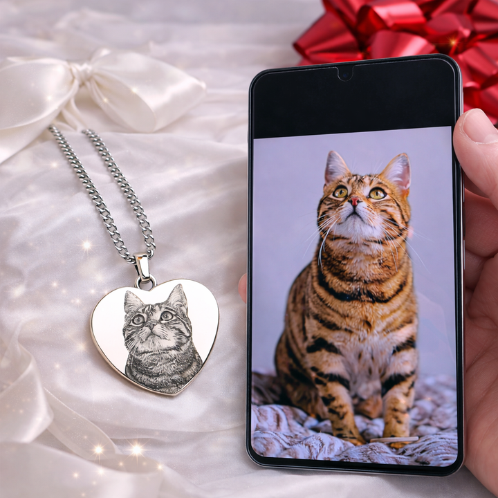"Faithful Companion" Necklace with Image Engraving