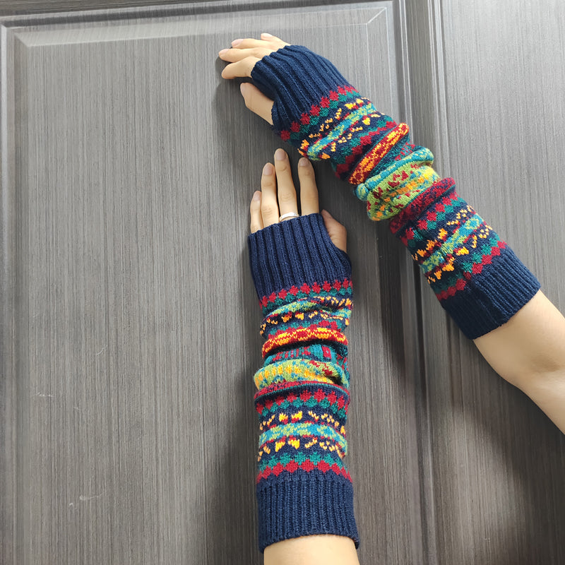 Warm Bohemian Gloves, view 2 - Elena Harper