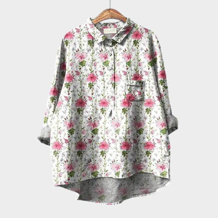 Elegant Mira™ blouse by Emma & Rose Cape Town, featuring lightweight fabric, stylish design, and a flattering fit.