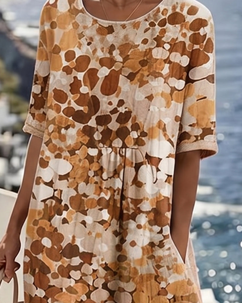 Women's Airy Floral Print Midi Dress