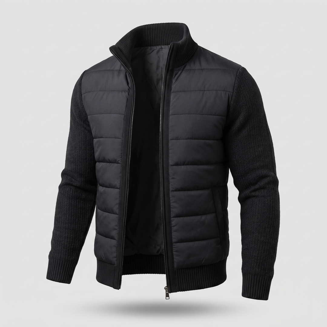 Daniel Stylish and Comfortable Fleece Puffer Jacket, view 6 - Elena Harper