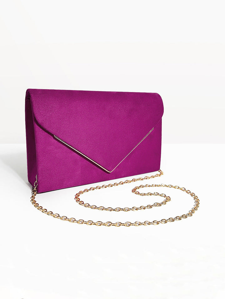 Secret Suede-style Velvet Envelope Handbag - Elena Harper