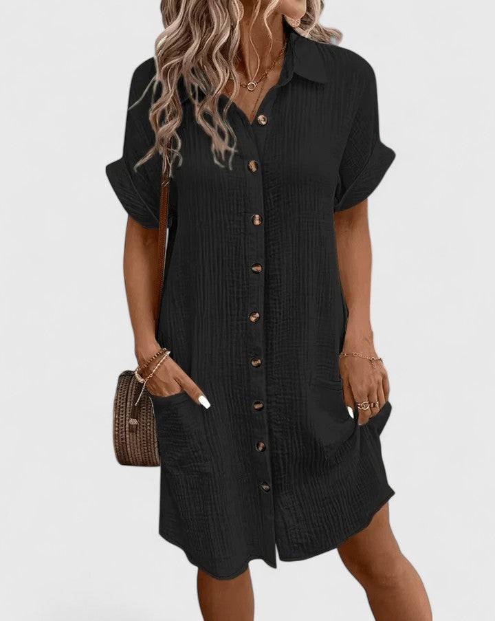 Gianelleza™  |  Sophisticated Midi Dress