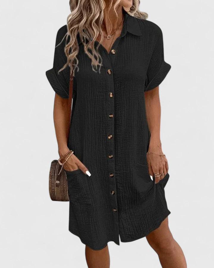 Gianelleza™  |  Sophisticated Midi Dress