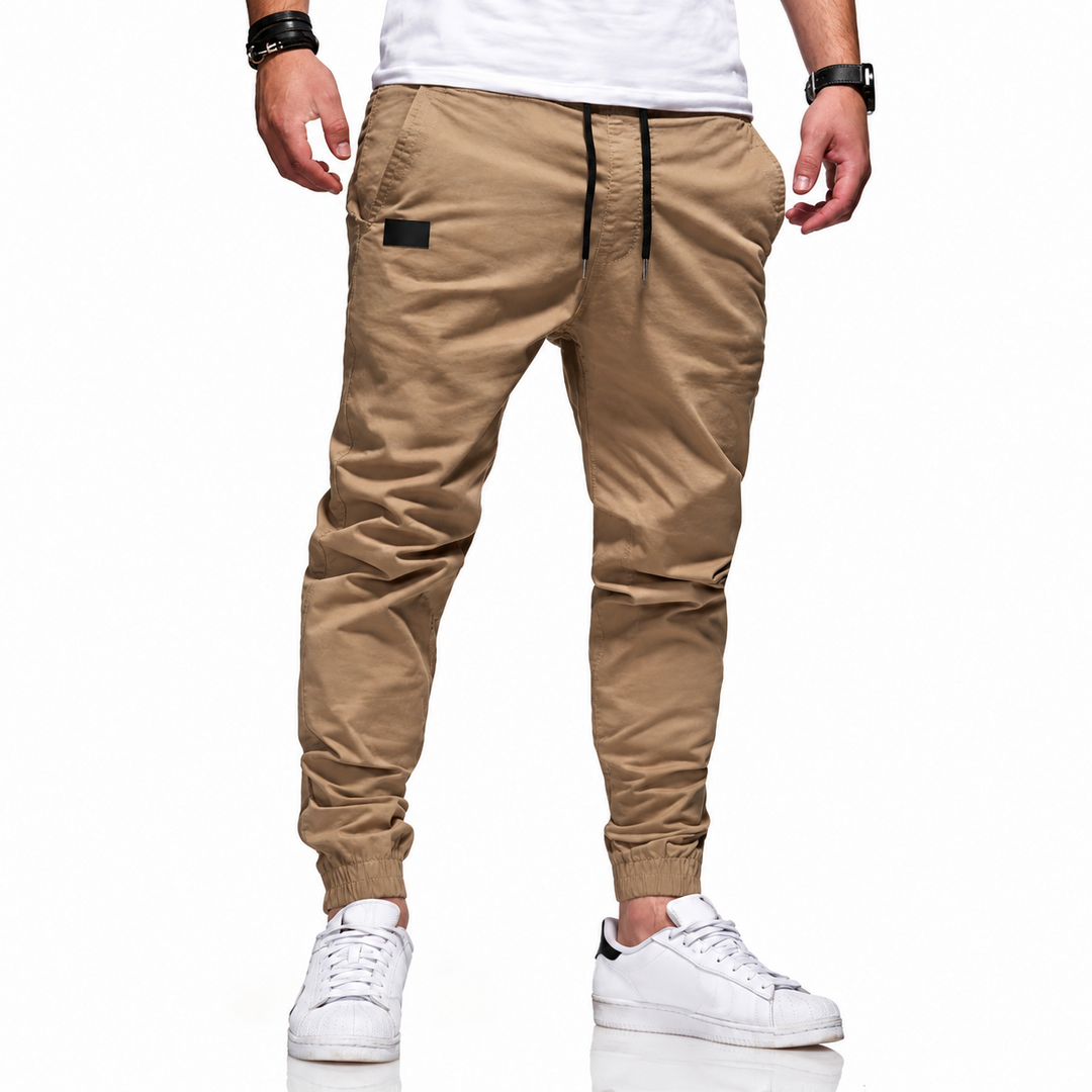 Lonan Casual Jogging Pants with Drawstring - Elena Harper