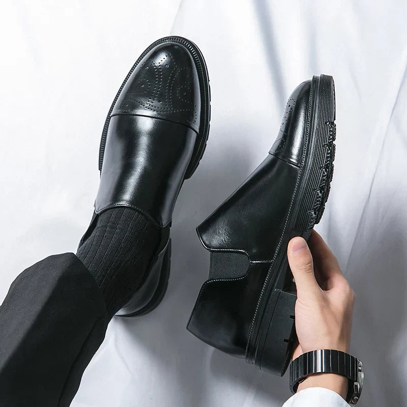 Men's Slip-On Perforated Shoes - Elena Harper