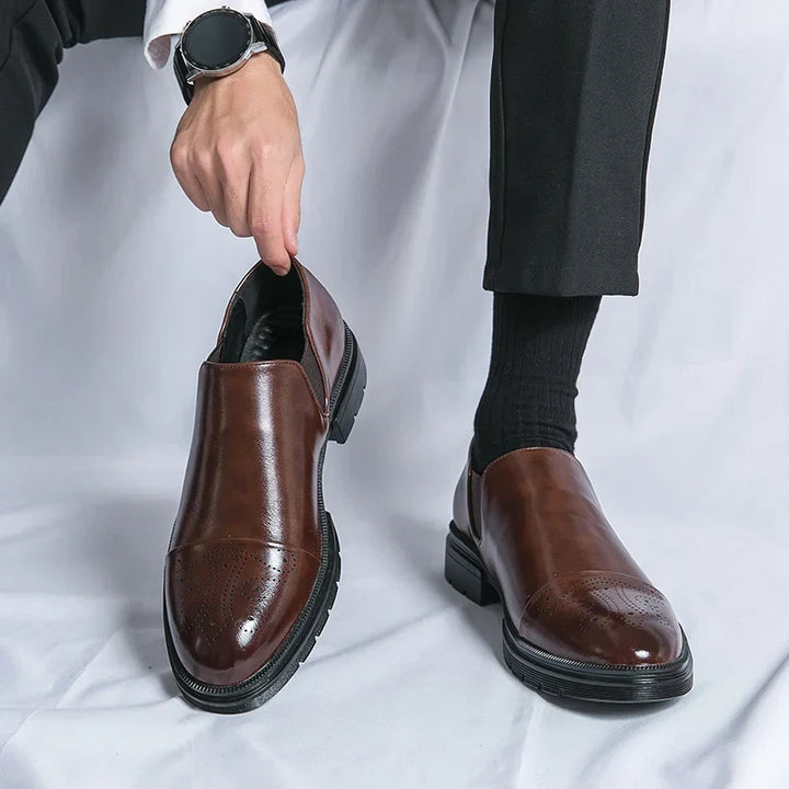 Men's Slip-On Perforated Shoes - Elena Harper