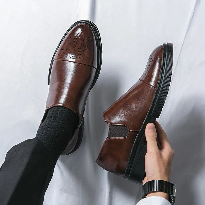 Men's Slip-On Perforated Shoes - Elena Harper