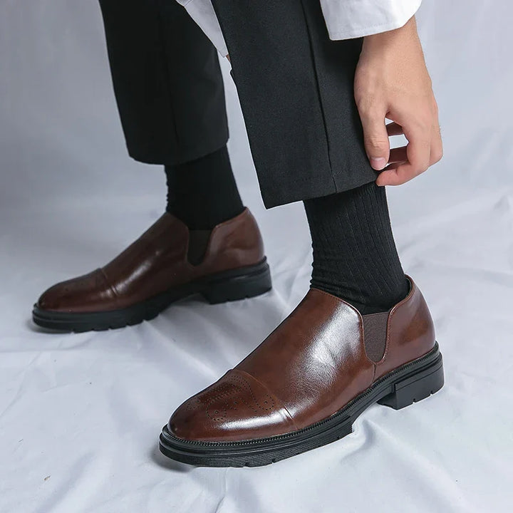 Men's Slip-On Perforated Shoes - Elena Harper