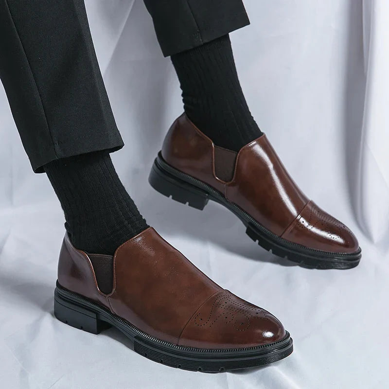 Men's Slip-On Perforated Shoes - Elena Harper