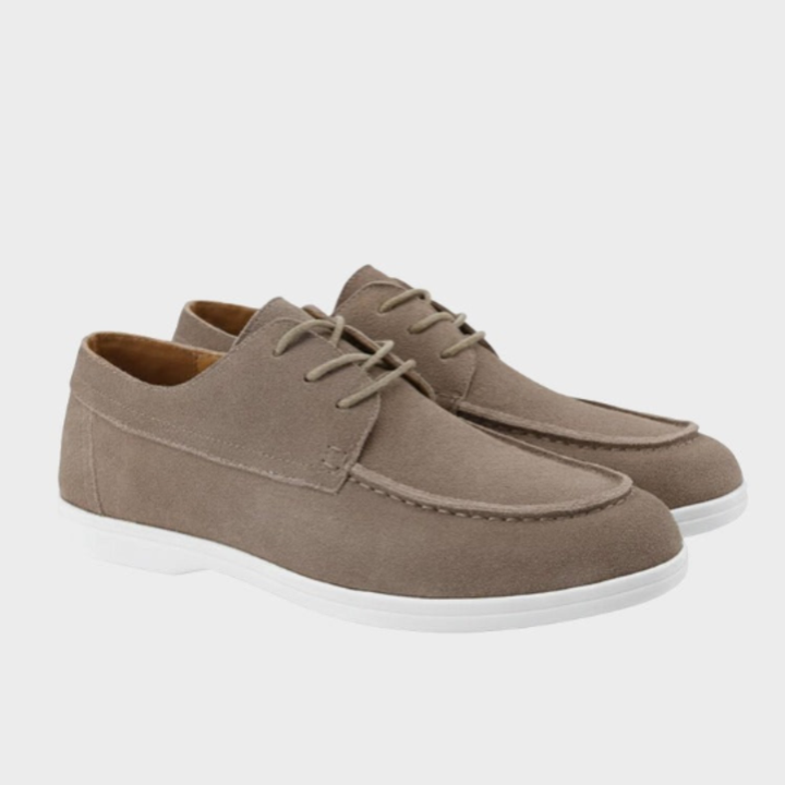 Men's Lace-Up Shoes with Moccasin Toe