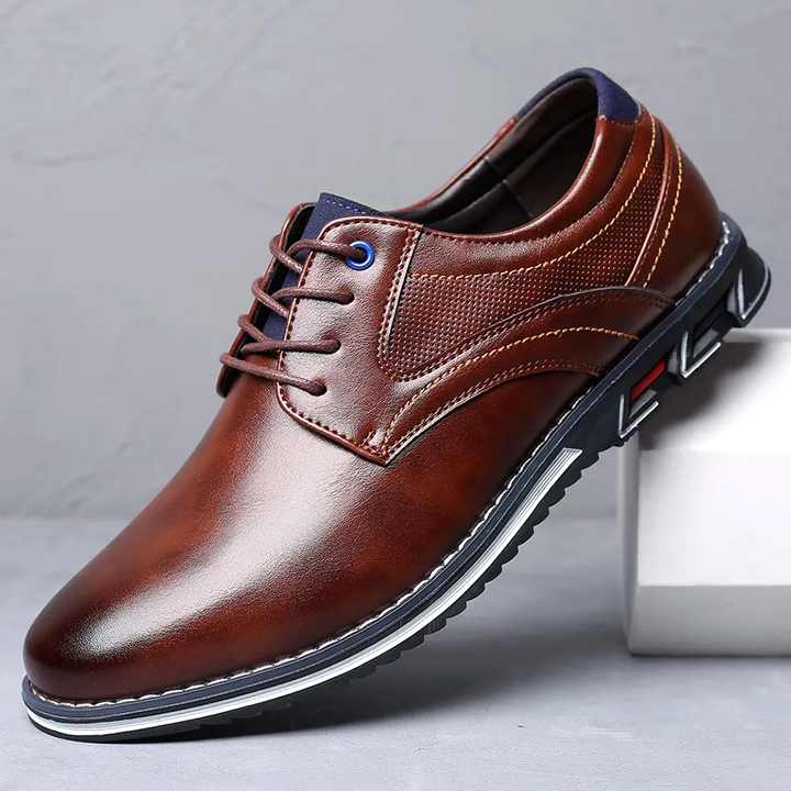 Men's Lace-Up Shoes with Thick Sole - Elena Harper