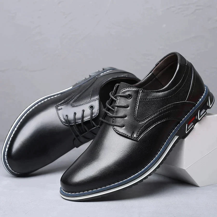 Men's Lace-Up Shoes with Thick Sole - Elena Harper