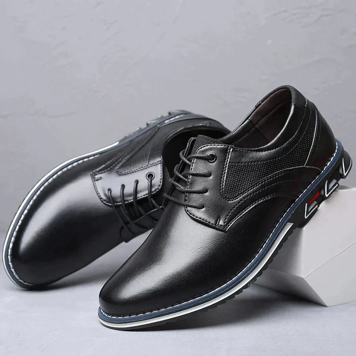 Men's Lace-Up Shoes with Thick Sole - Elena Harper