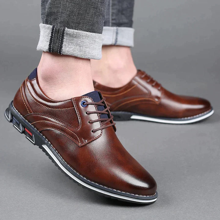 Men's Lace-Up Shoes with Thick Sole
