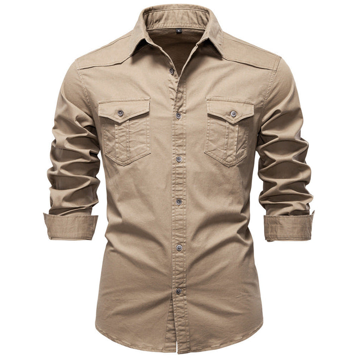 Men's Shirt with Two Buttoned Chest Pockets