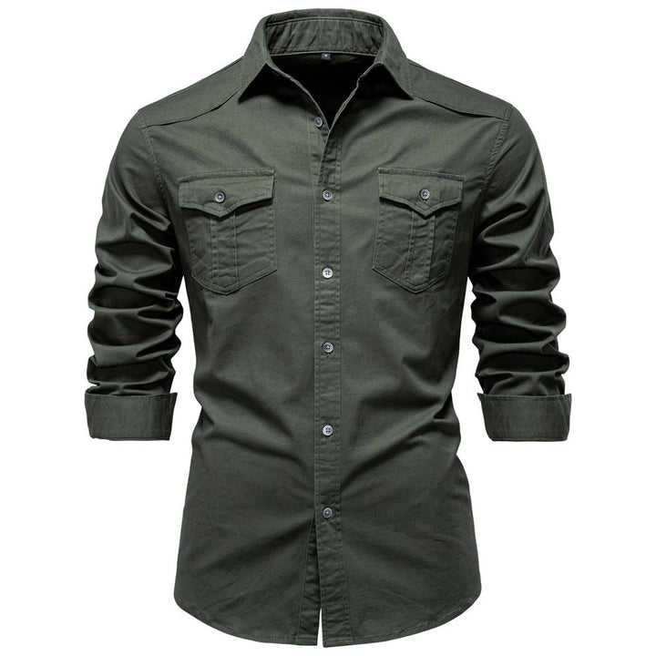 Men's Shirt with Two Buttoned Chest Pockets