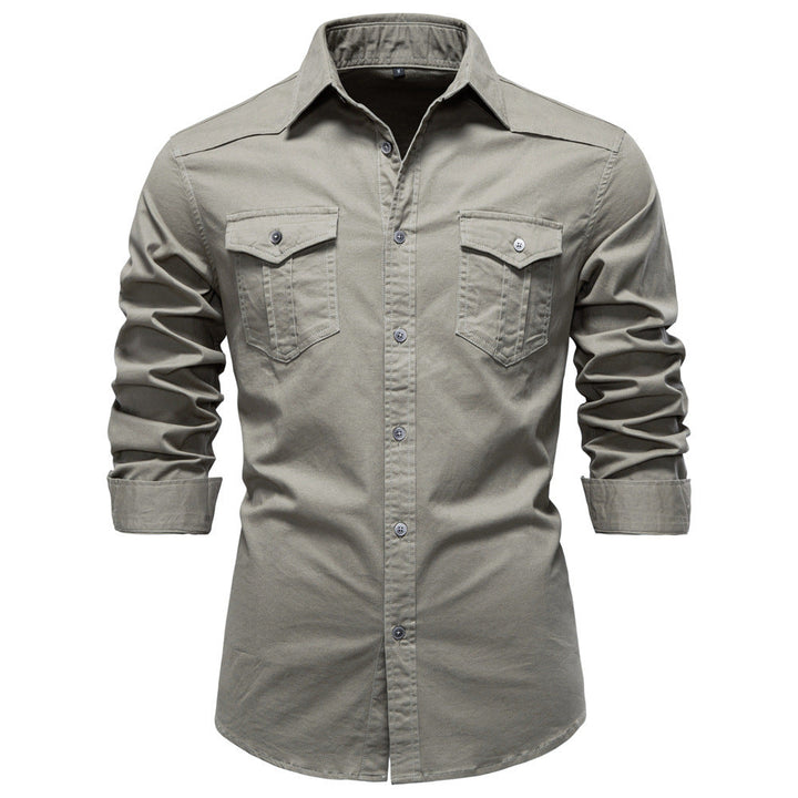 Men's Shirt with Two Buttoned Chest Pockets