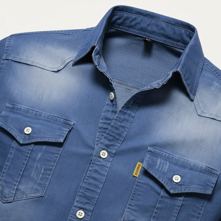 Men's Buttoned Chest Pocket Shirt - Elena Harper