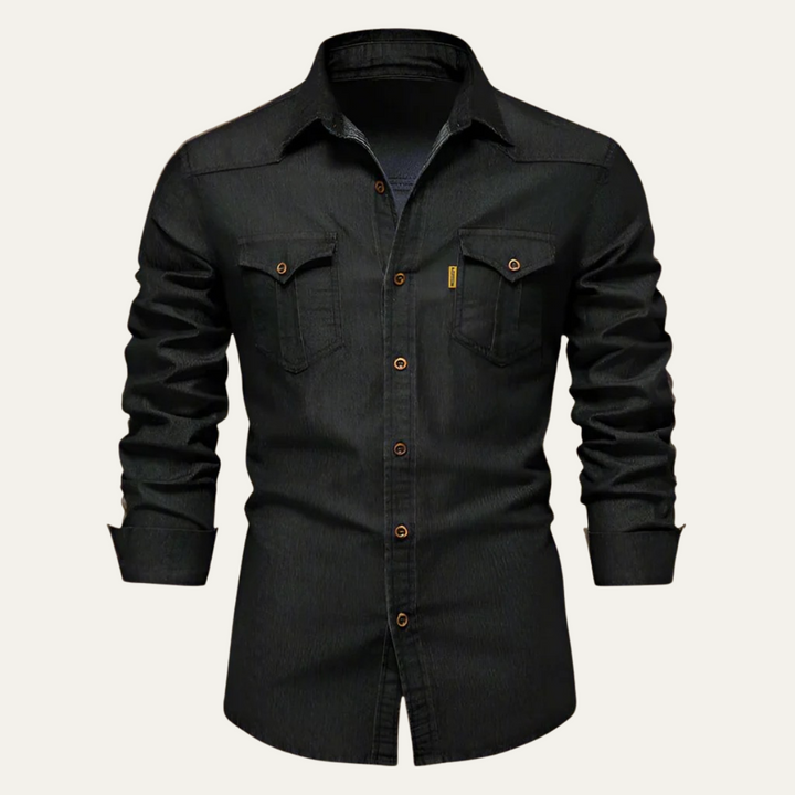 Men's Buttoned Chest Pocket Shirt - Elena Harper