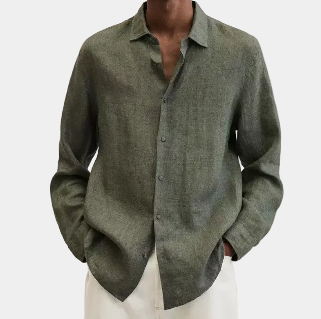 Men's Rounded Hem Shirt - Elena Harper