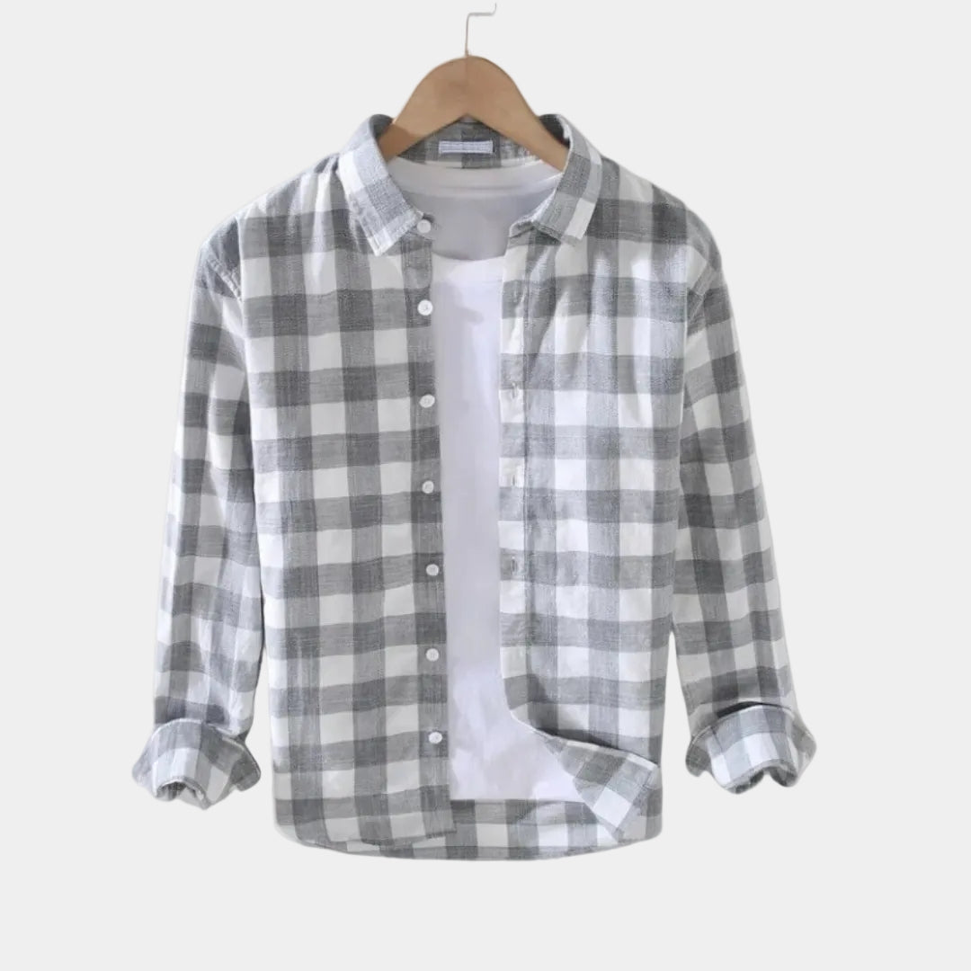 Men's Button-Up Striped Shirt - Elena Harper