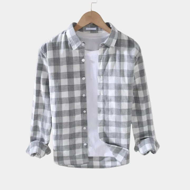 Men's Button-Up Striped Shirt - Elena Harper
