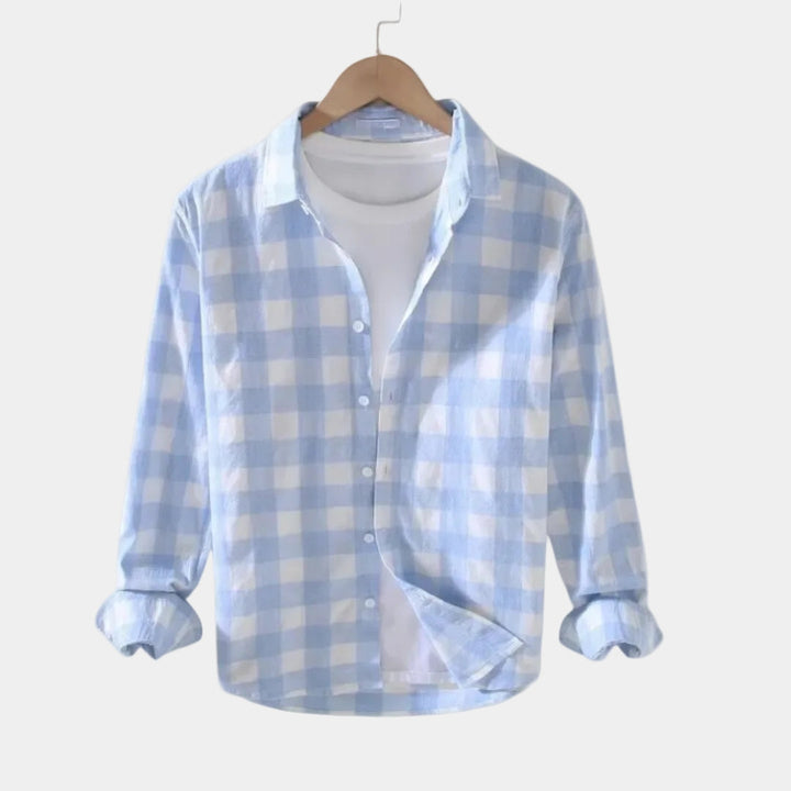 Men's Button-Up Striped Shirt - Elena Harper